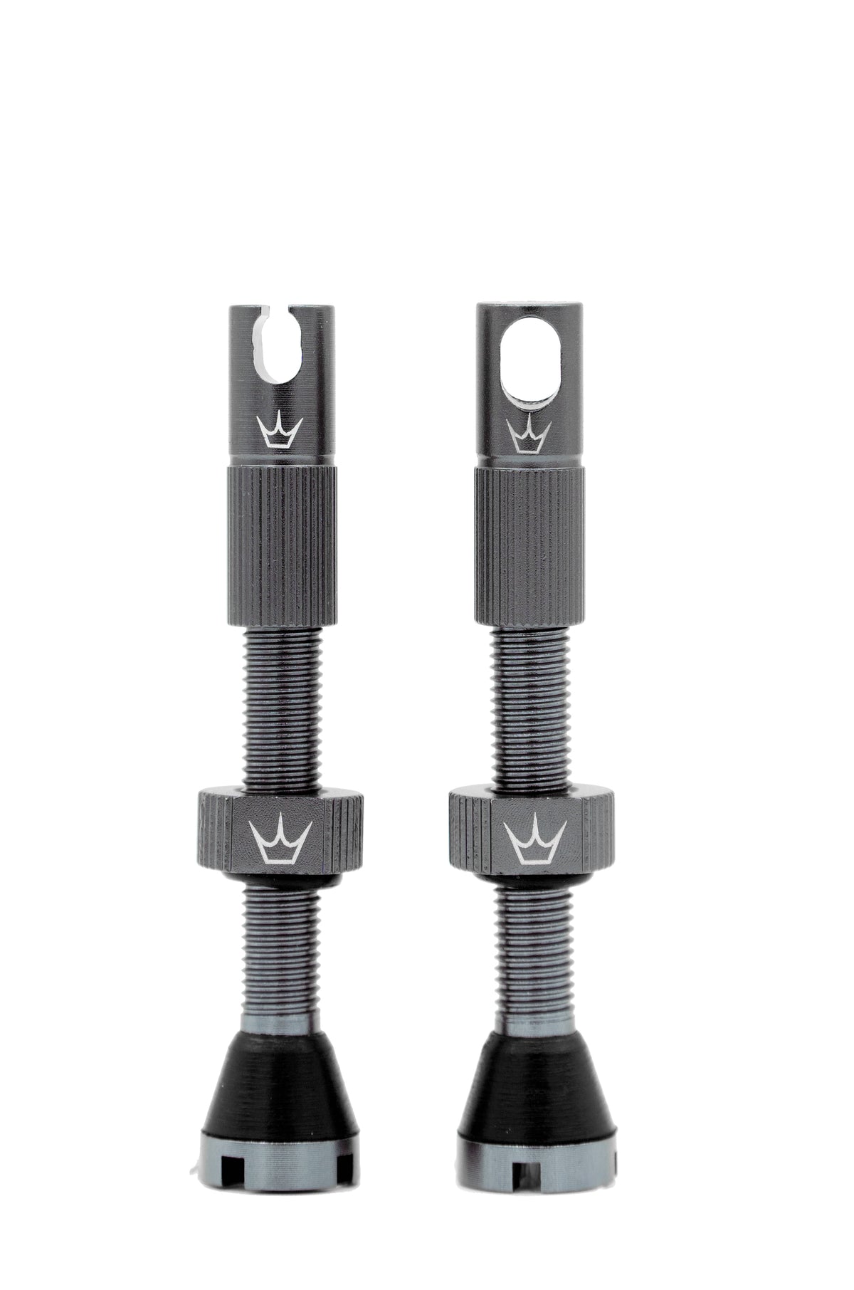 Tubeless ventilky PEATY'S x Chris King MK2 Presta 42 mm (x2) Šedá