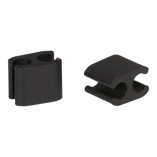 Kit van 10 Duo-geleiderclips ELVEDES Diam 5mm/5mm Kunststof