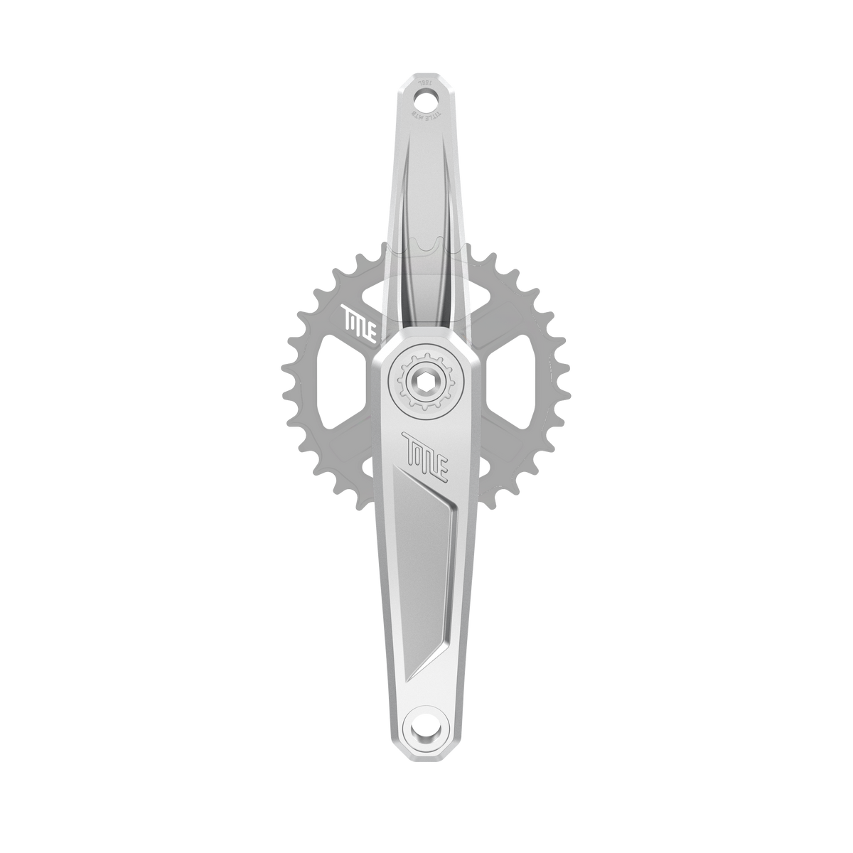 Title CR1 krom krankarme 155 mm, set forfra (klinge ikke inkluderet)