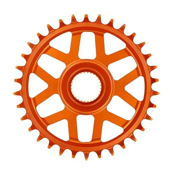 Single Chainring E-THIRTEEN HELIX RACE E-SPEC 11/12V Direct Mount Bosch Gen4 Offset 13mm Orange