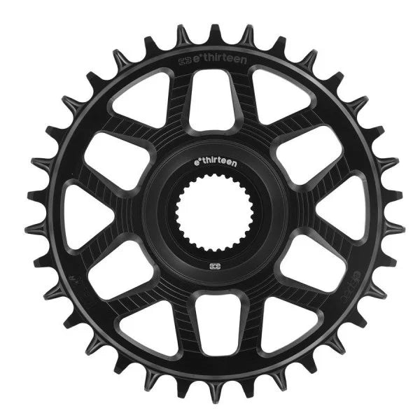 Enkelt-klinge E-THIRTEEN HELIX RACE E-SPEC 11/12V Direct Mount Bosch Gen4 Offset 15mm Sort