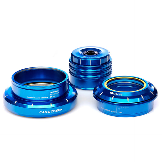 CANE CREEK 110 1"1/8-1.5" ZS44/EC44 kartiomainen puoliupotettu/ulkoinen keraaminen ohjainlaakeri 30th Anniversary Sininen