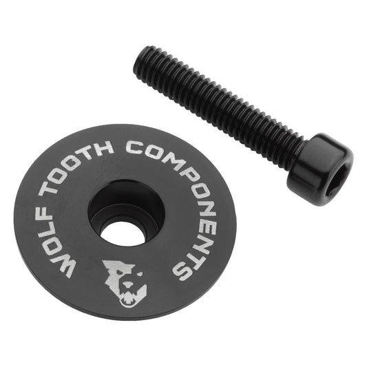 Pokrywa Mostka WOLF TOOTH Ultralight z Śrubą 1"1/8 Czarna