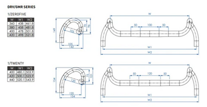 Kierownica Gravel PROFILE DESIGN DRV/GMR Drop 120