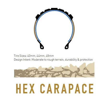 Band ENVE HEX CARAPACE 700c Tubeless Ready Beige