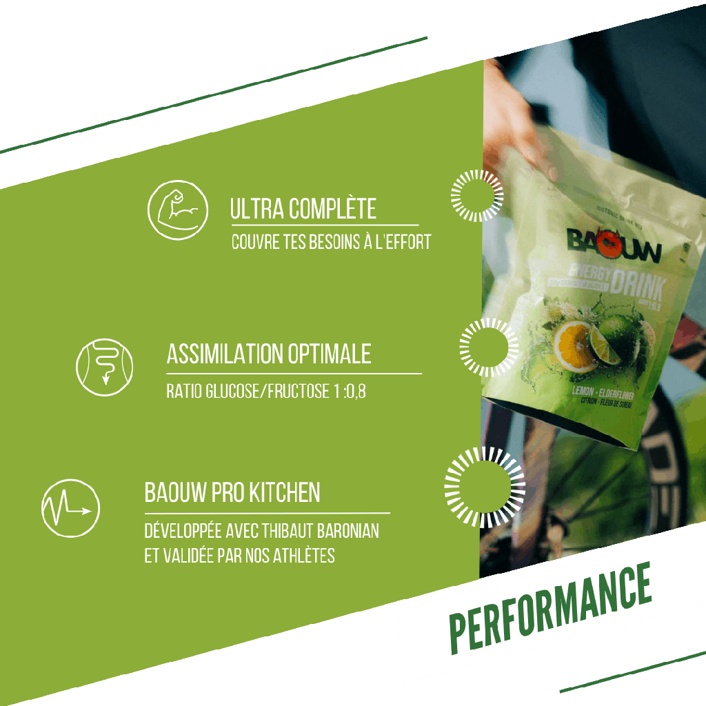 BAOUW ISOTONIC Energy Drink (45g) Lime/Elderflower