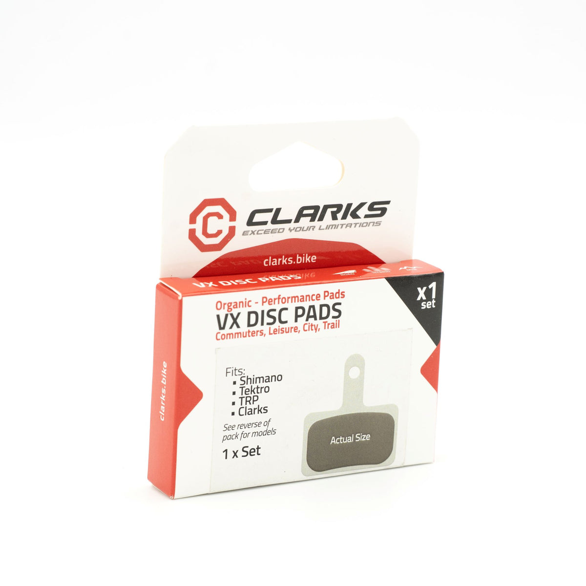 CLARKS Organic Brake Pads Shimano B05S-RX B03S B01S Deore Tektro