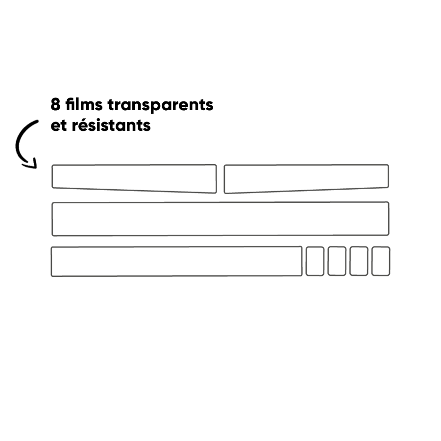 CLEARPROTECT PACK M Gloss Adhesive Frame Protection