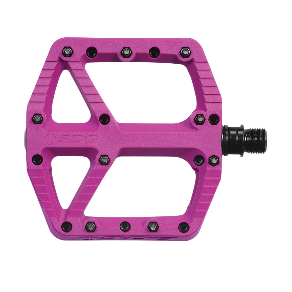 Platte Pedalen SDG COMP Composite Paars