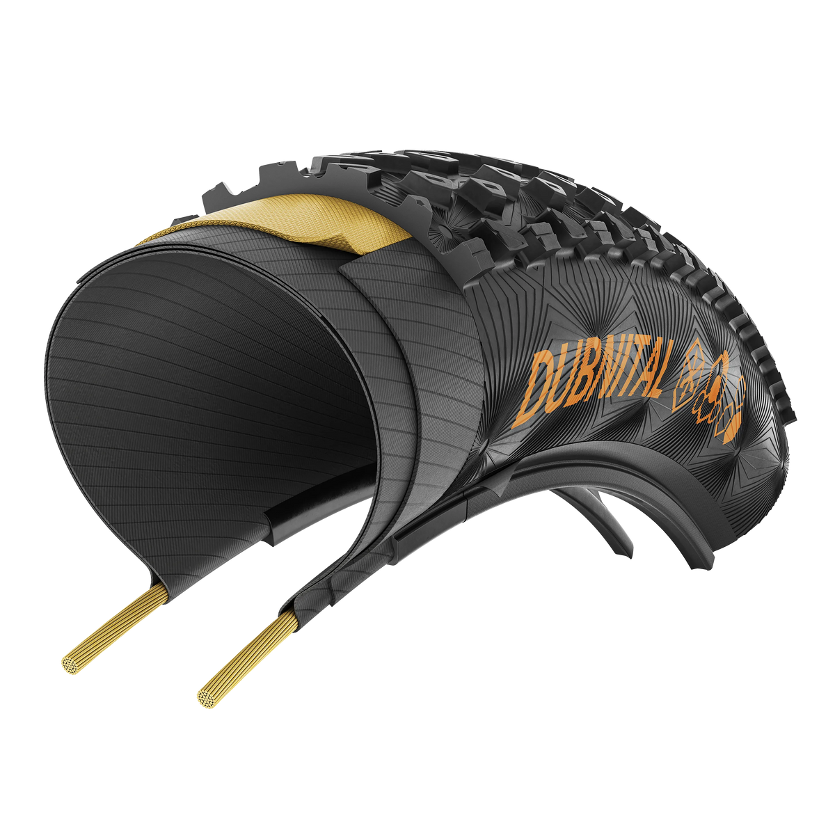 Pnevmatika CONTINENTAL DUBNITAL Race Grip 29x2.40 Tubeless Ready Upogljiva Rjava