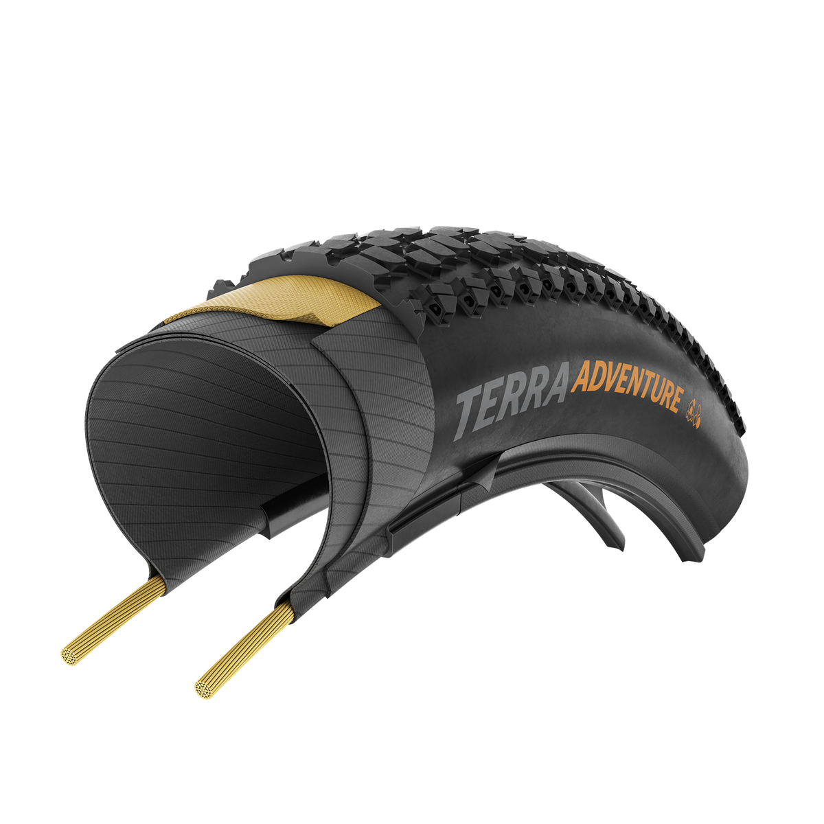 Ελαστικό CONTINENTAL TERRA ADVENTURE TRAIL GRIP 700x45c Tubeless Ready Μαύρο Reflex