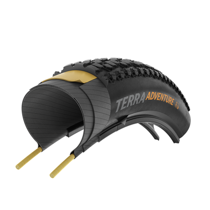 Dæk CONTINENTAL TERRA ADVENTURE TRAIL GRIP 700x45c Tubeless Ready Sort Reflex
