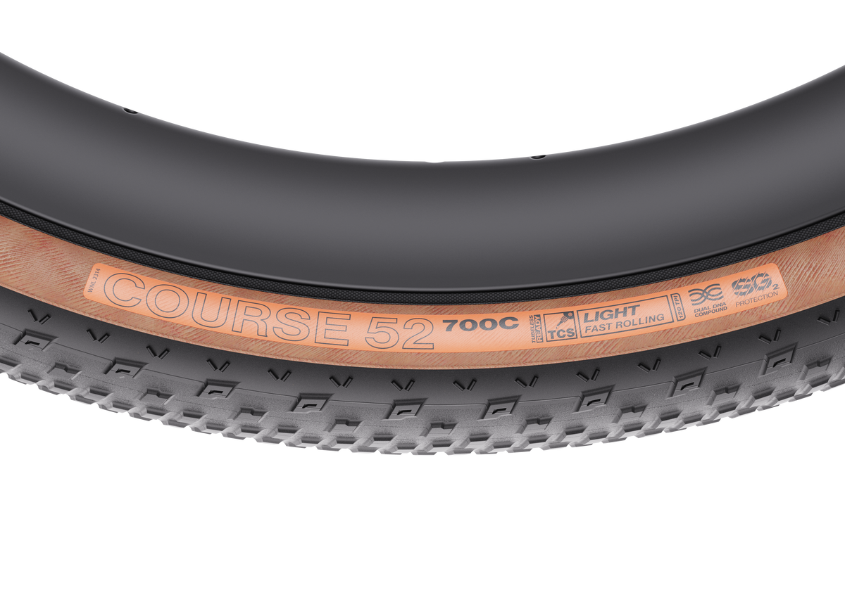 WTB COURSE 52 tan tyre – sidewall branding