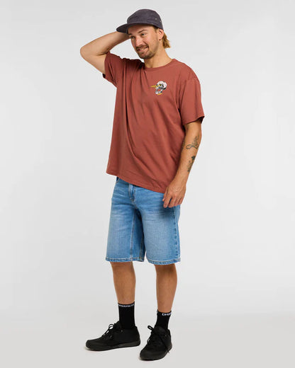 T-Shirt DHARCO COTTON RUST Kratke Rokave Rjava