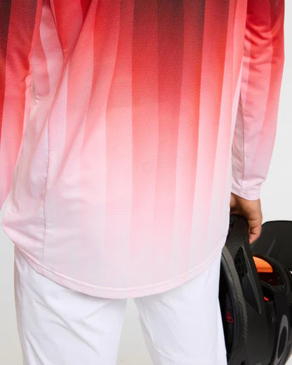 Dres DHARCO RACE PRISM Dolgi Rokavi Rdeča
