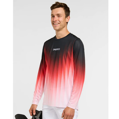 Dres DHARCO RACE PRISM Dolgi Rokavi Rdeča