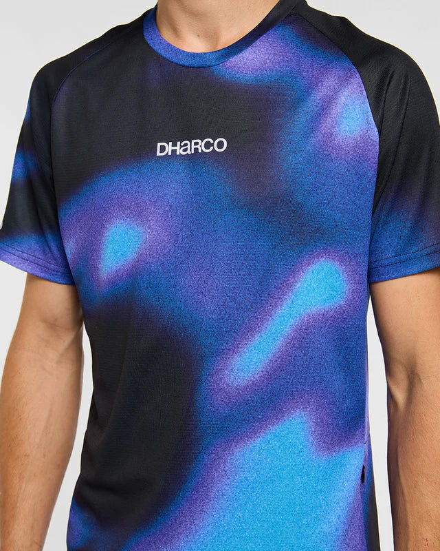 Μπλουζάκι DHARCO VORTEX Κοντομάνικο Μαύρο/Μωβ