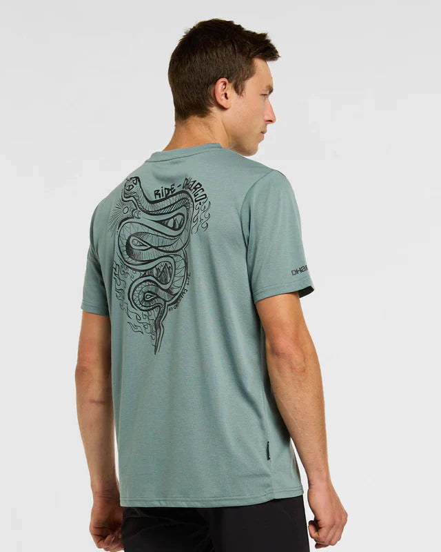 DHARCO TECH TEE ENVY -paita lyhythiha vihreä