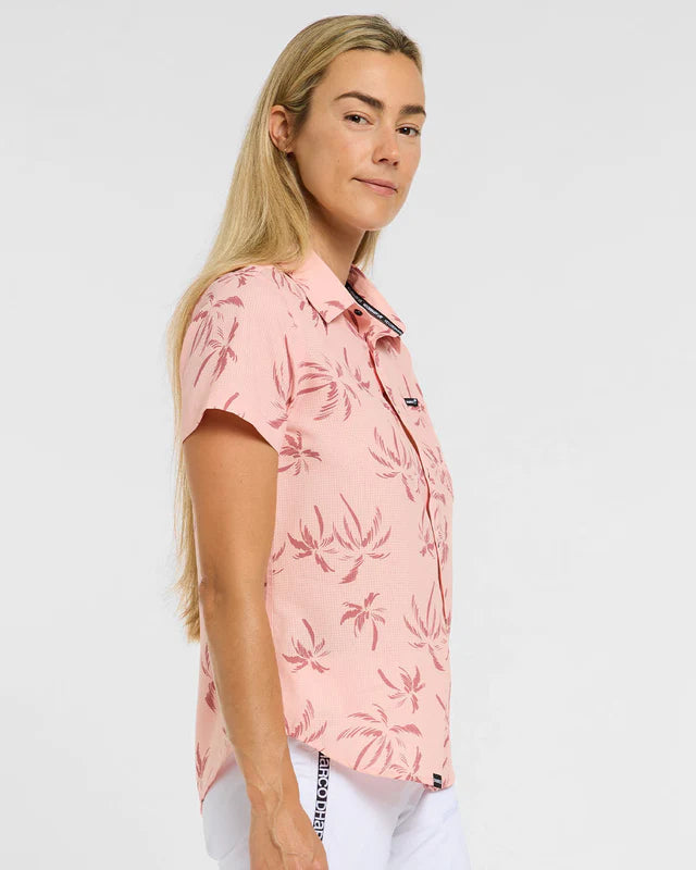 Technisch shirt DHARCO TECH PARTY PINK PALM Dames Roze