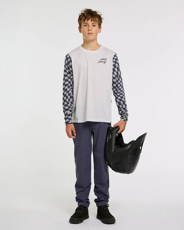 DHARCO GRAVITY OFFSET Junior Tröja Långa Ärmar Vit/Svart