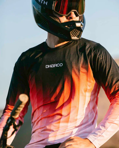 Dres DHARCO RACE PRISM Dolgi Rokavi Rdeča