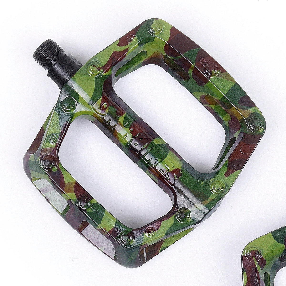 DMR V6 Flat Pedals Green Camo