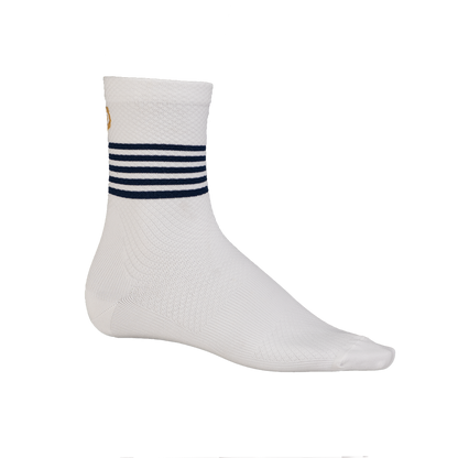 Chaussettes PROBIKESHOP By CHEF DE FILE MARINIERE Blanc/Bleu