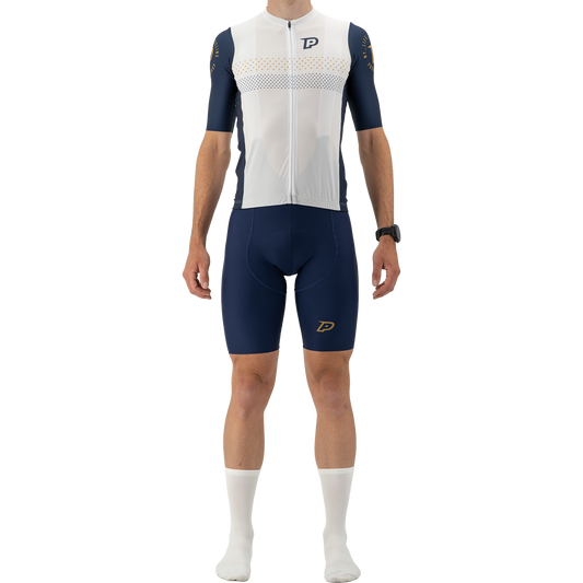 PROBIKESHOP By CHEF DE FILE Lyhythihainen paita Tummansininen/Valkoinen