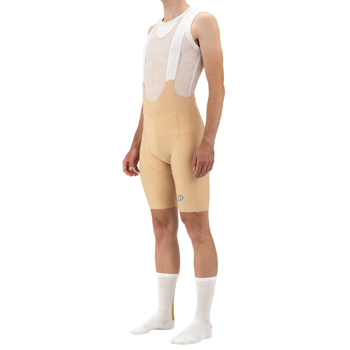 Cykelbyxor med hängslen PROBIKESHOP By CHEF DE FILE Beige