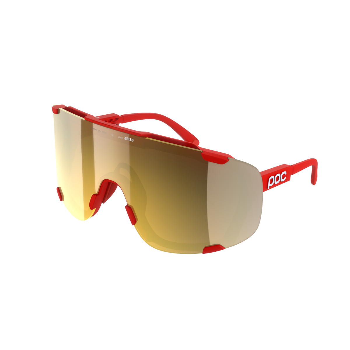 Lunettes POC DEVOUR + Rood Glas Clarity Road Partly Sunny Gold