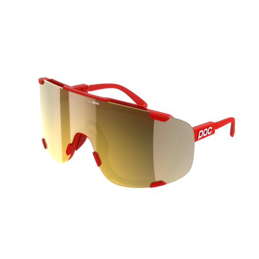 Okulary POC DEVOUR WF + Czerwony Soczewka Clarity Road Partly Sunny Gold