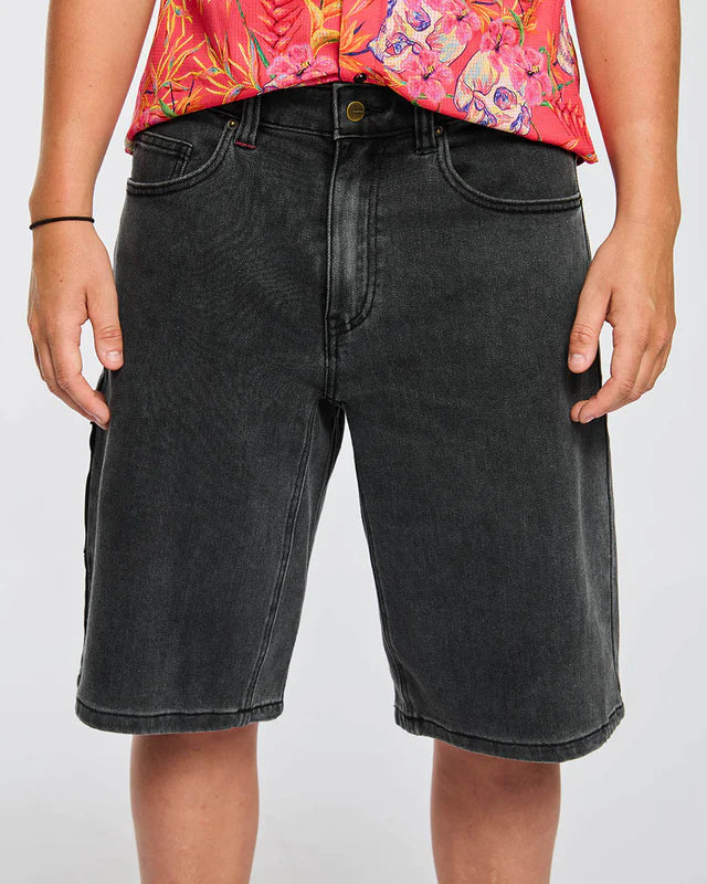 Šortky DHARCO JORT UNISEX COASTAL WASH černé
