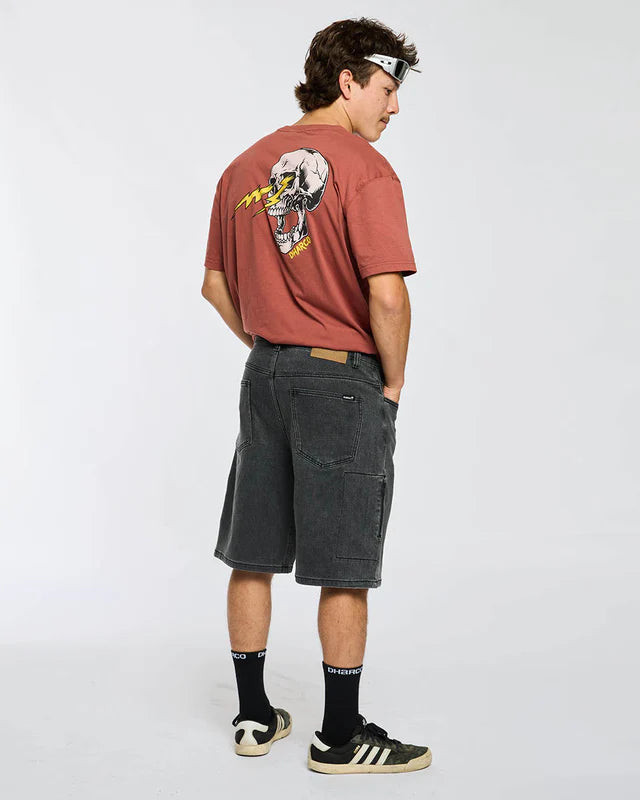 Šortky DHARCO JORT UNISEX COASTAL WASH černé