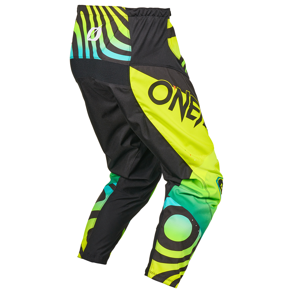 O'NEAL ELEMENT NOVA Junior-bukser, fluorescerende gule – set bagfra