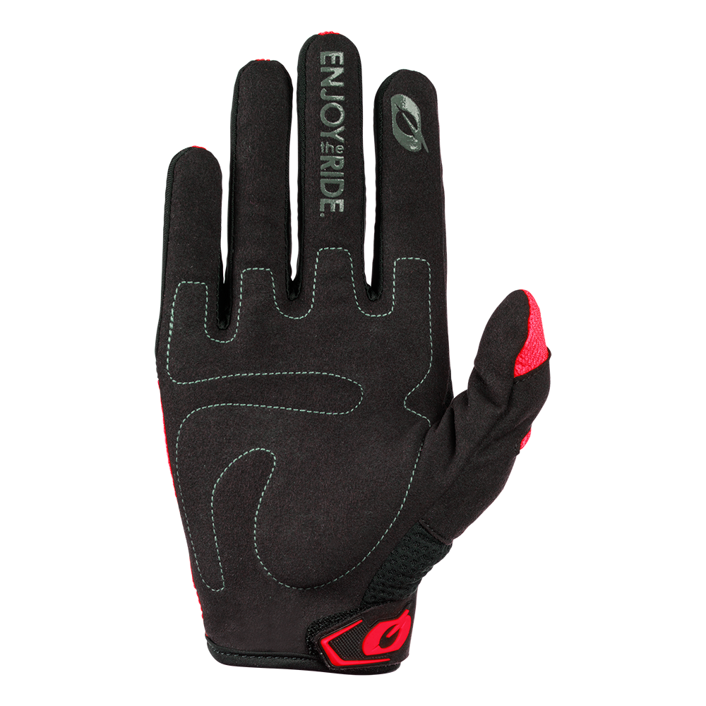 Hanskat O'NEAL ELEMENT RACEWEAR Musta/Punainen