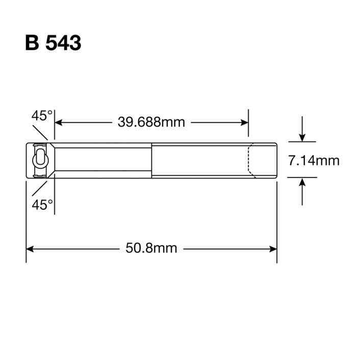 Ρουλεμάν Διεύθυνσης ENDURO BEARINGS B 543 2RS MAX - ABEC 3 MAX (Angular Contact) - 1 9/16''x2''x9/32''