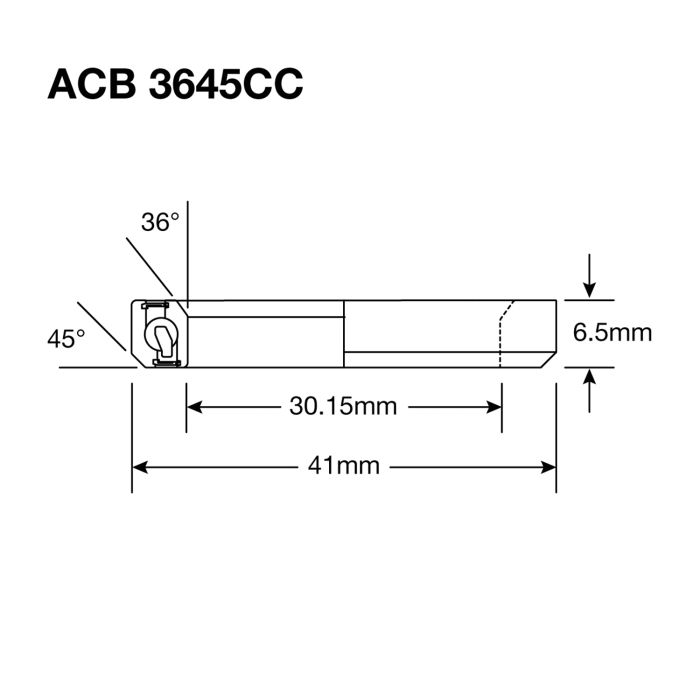 Styretøjsleje ENDURO BEARINGS ABEC 5 - Black Oxide - 30,2x41x6,5 mm (36x45°) ACB