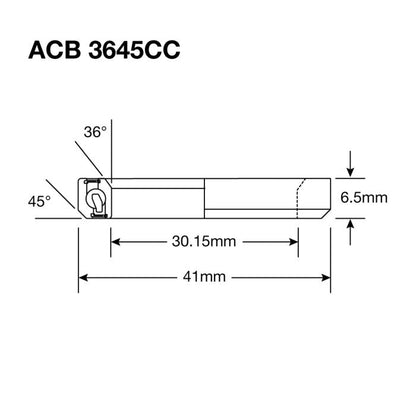 Stuureenheid-lager ENDURO BEARINGS ABEC 5 - Black Oxide - 30,2x41x6,5 mm (36x45°) ACB
