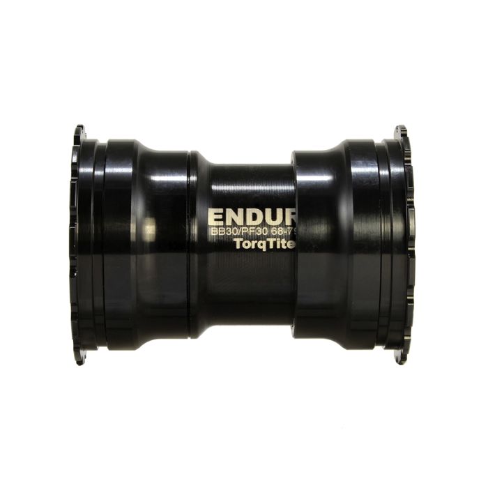 ENDURO BEARINGS TORQTITE PF30 30mm Spindle (Narrow) Stainless Steel Black Bottom Bracket