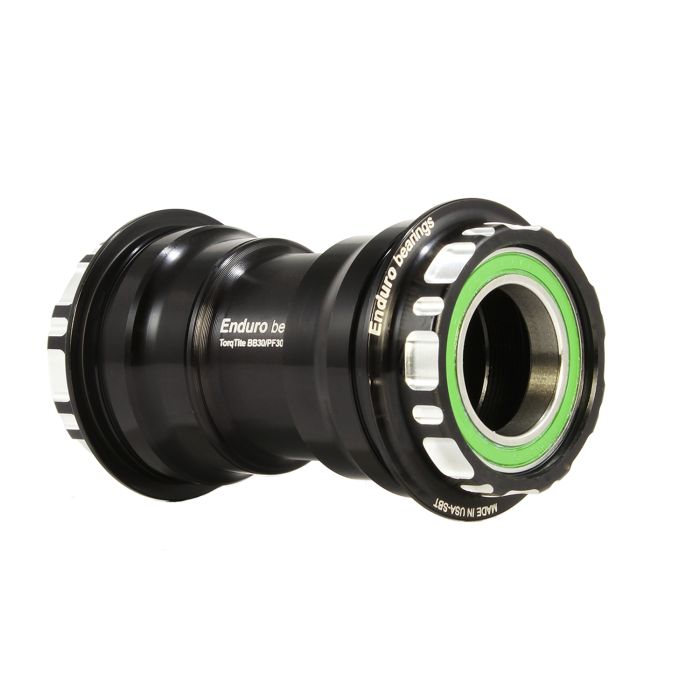 Krankboks ENDURO BEARINGS TORQTITE PF30 Aksel 24mm Rustfrit Stål Sort