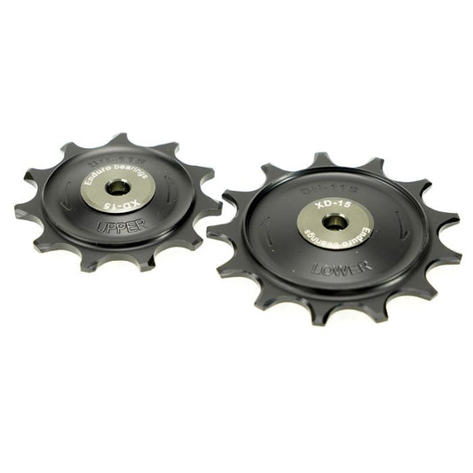 11V Rear Derailleur Pulleys ENDURO BEARINGS - XD-15 Ceramic - Shimano GRX 11s 1X Black
