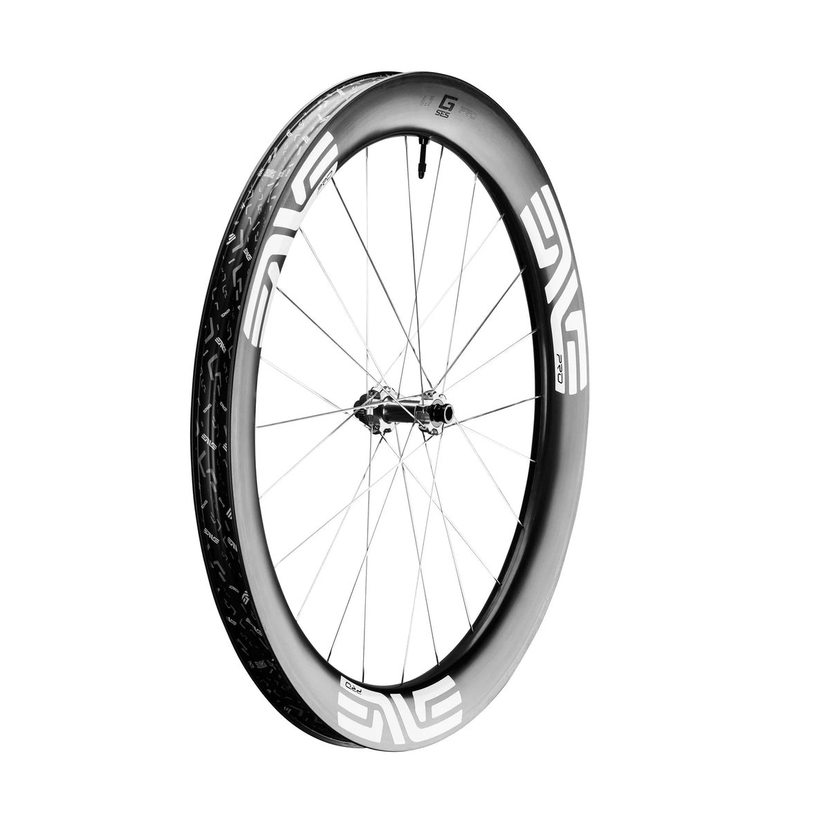 ENVE G SES 6.7 PRO Tubeless Ready Front Wheel (Center Lock) Black/White
