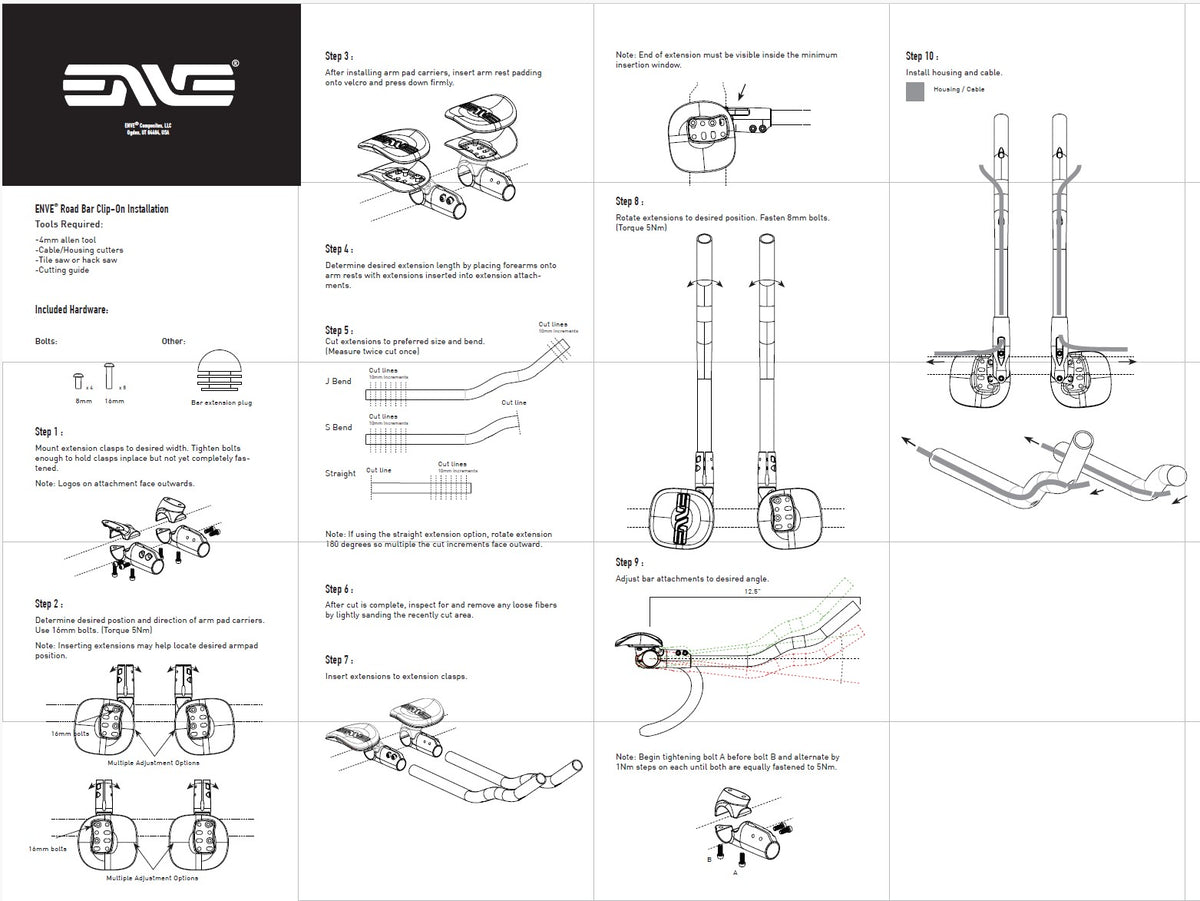 Stuurverlenger ENVE Clip On
