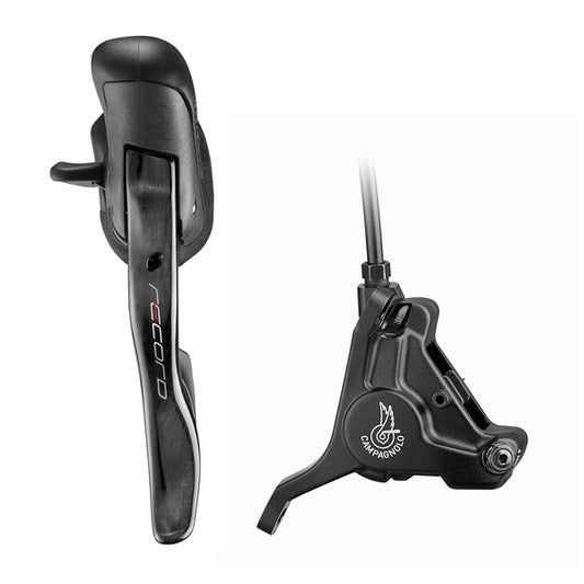 Αριστερός Μοχλός και Εμπρός Δαγκάνα 160mm CAMPAGNOLO RECORD Flat Mount Χωρίς Δίσκο