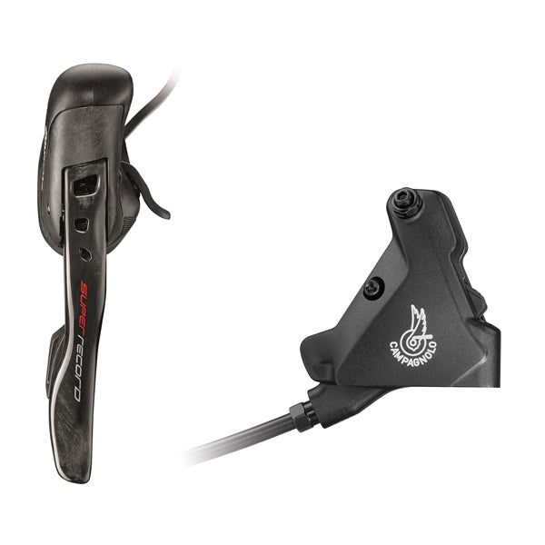 Δεξιός Μοχλός και Πίσω Δαγκάνα 140mm CAMPAGNOLO SUPER RECORD EPS Flat Mount Χωρίς Δίσκο
