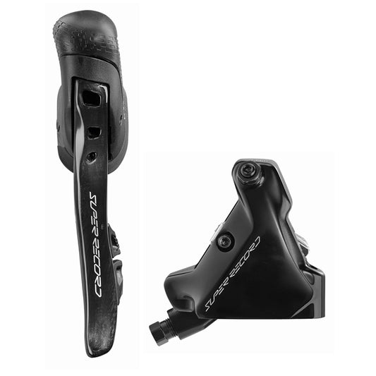 Αριστερός Μοχλός και Εμπρός Δαγκάνα 140mm CAMPAGNOLO SUPER RECORD WRL Flat Mount Χωρίς Δίσκο