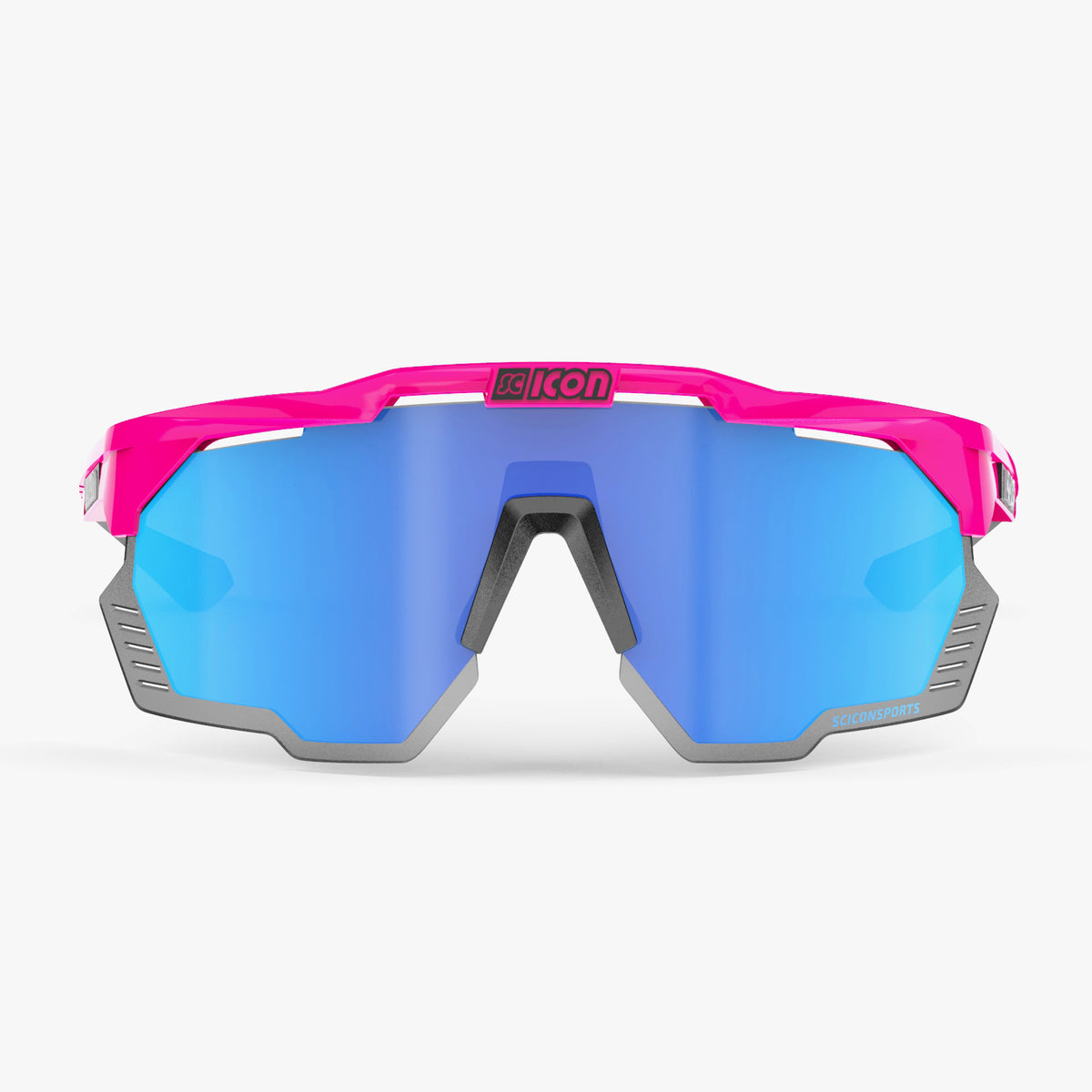 SCICON AEROSHADE KUNKEN Glasses Fluorescent Pink Blue Multimirror