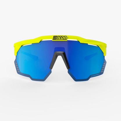 Očala SCICON AEROSHADE KUNKEN Rumena Fluo Multimirror Modra