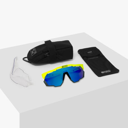 Očala SCICON AEROSHADE KUNKEN Rumena Fluo Multimirror Modra