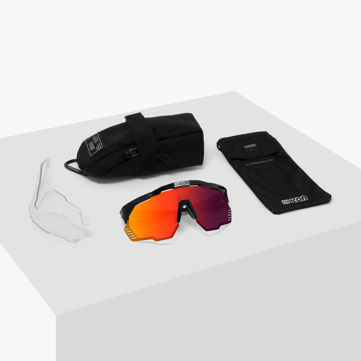 SCICON AEROSHADE KUNKEN Glasses White Multimirror Red